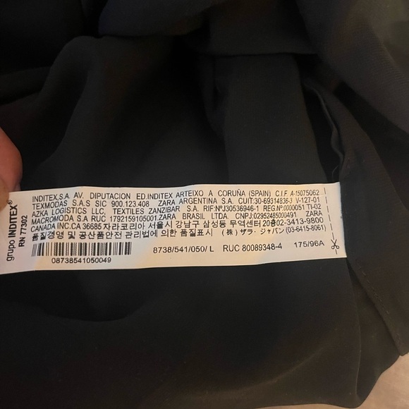 ZARA Metallic Sparkle Floral
Lined Shirred Ruched Mini Mod
Dress Size L - Picture 16 of 16